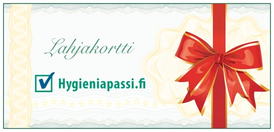 Hygieniapassitestiin oikeuttava lahjakortti